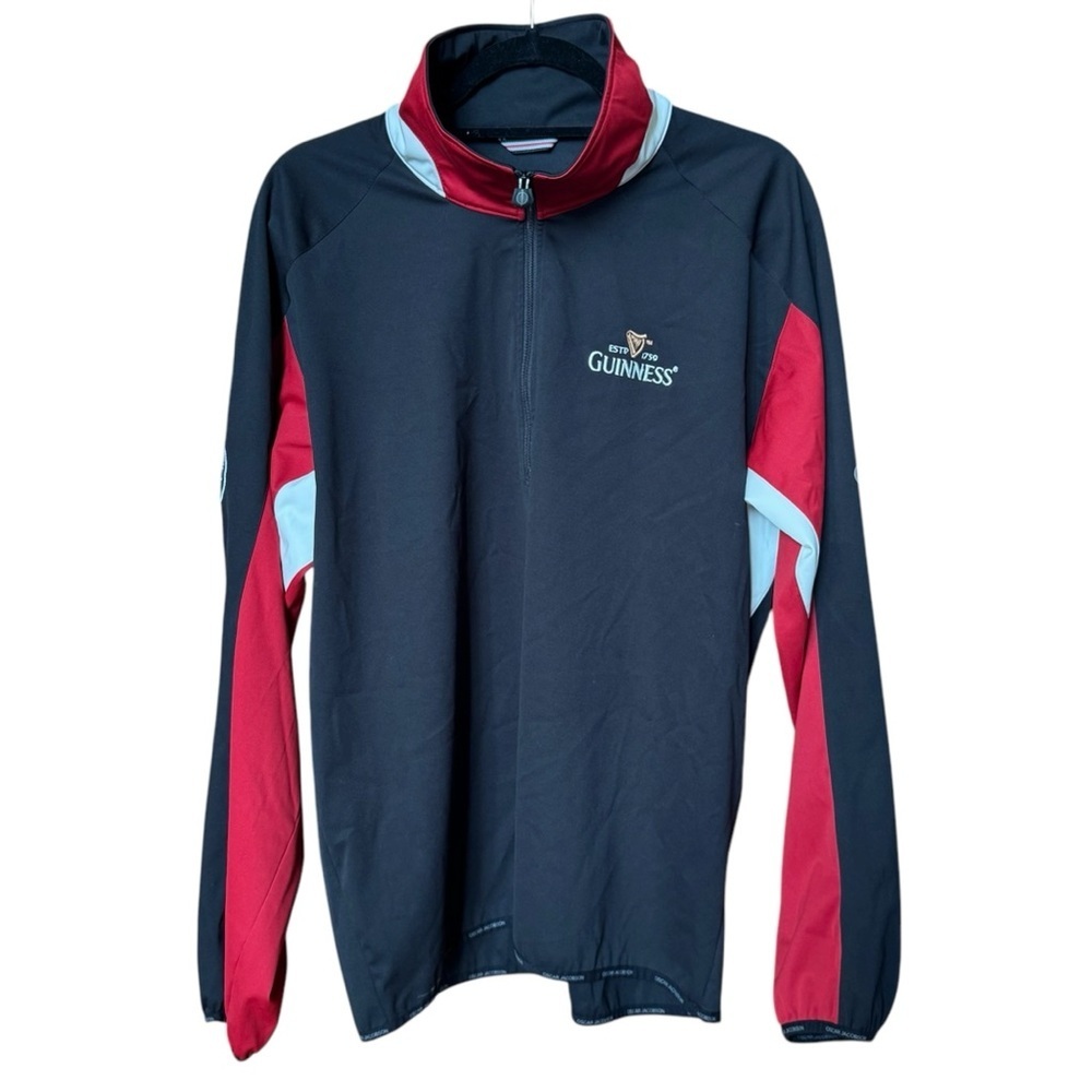 Guinness Large Zip Up Jacket Dublin Ireland 2012 Oscar Jacobson Rain Windbreaker